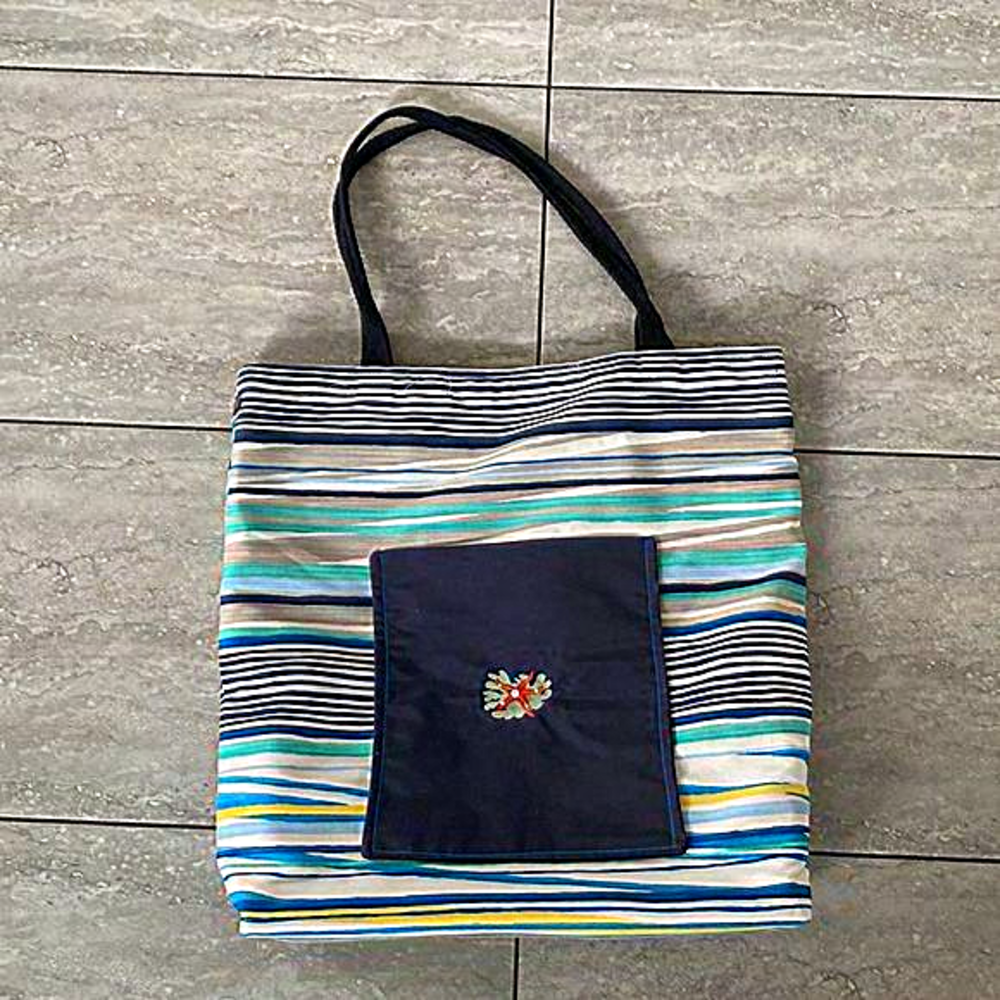 BEACH BAG – Handmade with care. No brand name, but unique in style.